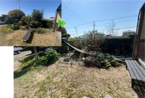 磐田市の庭木の剪定作業