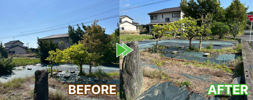 磐田市の庭木の剪定作業2