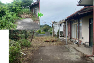 リピーター様からの剪定と草刈り作業前後