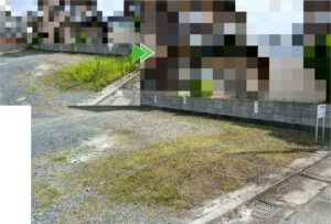 浜松市のリピーター様からの駐車場の草刈りと除草剤散布