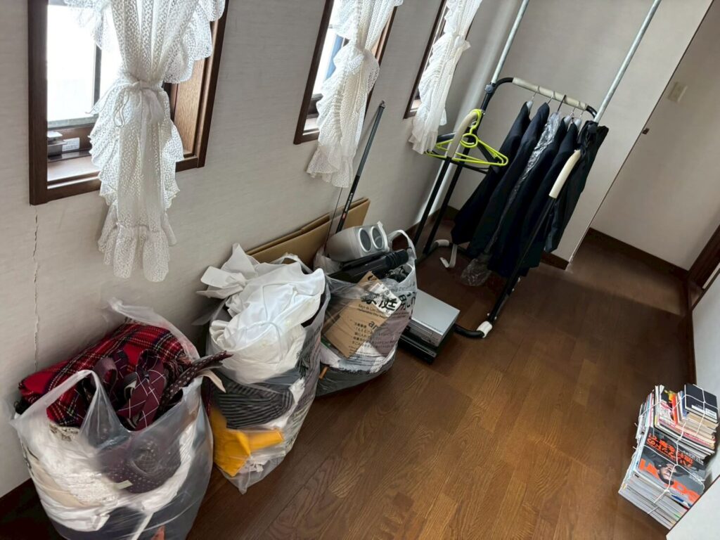 まとめられた不用品