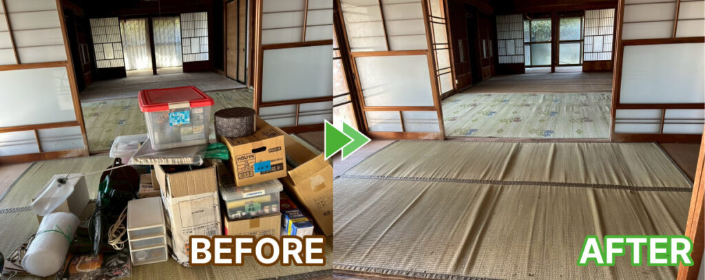 母屋の残置物撤去